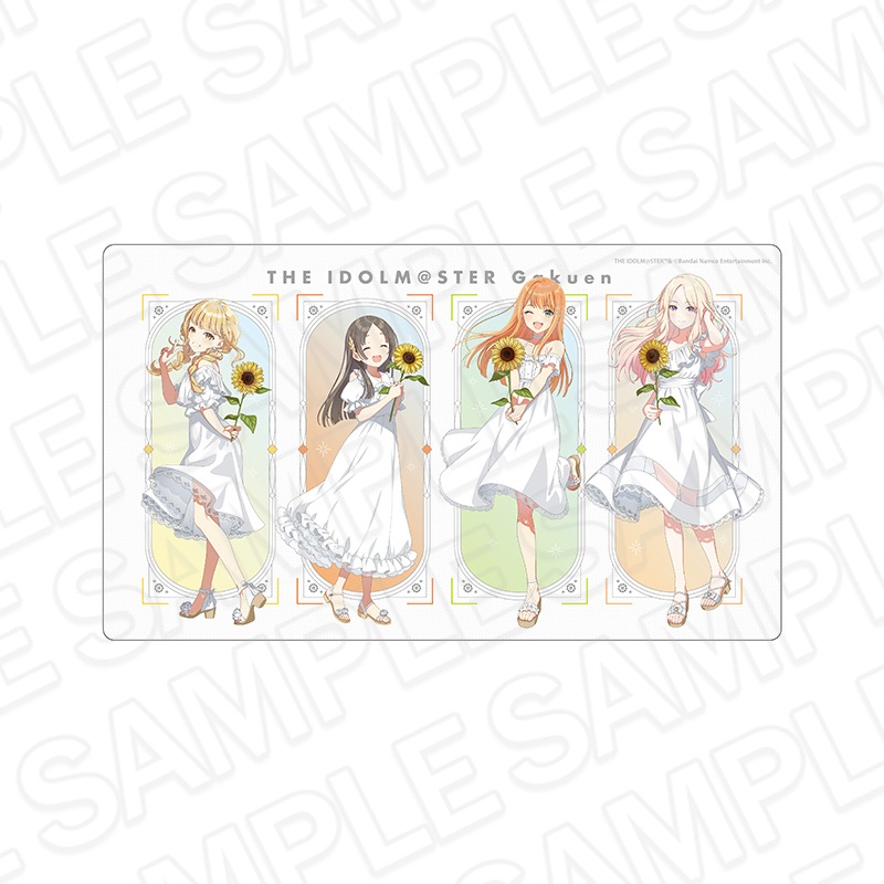 学園アイドルマスター ラバーデスクマット sunflower ver. 事後通販】学園アイドルマスター ラバーデスクマット sunflower