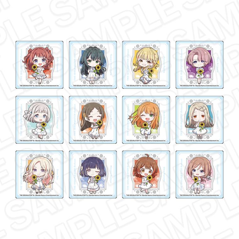 【事後通販】学園アイドルマスター　アクリルブロック(ブラインド)　sunflower ミニキャラ ver.　セット【2025年10月中旬～11月上旬以降順次発送】