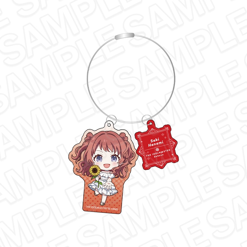 【事後通販】学園アイドルマスター　ワイヤーキーホルダー　花海咲季　sunflower ミニキャラ ver.【2025年10月中旬～11月上旬以降順次発送】