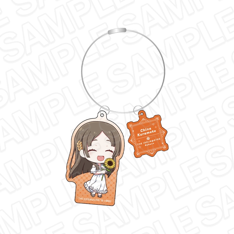 【事後通販】学園アイドルマスター　ワイヤーキーホルダー　倉本千奈　sunflower ミニキャラ ver.【2025年10月中旬～11月上旬以降順次発送】
