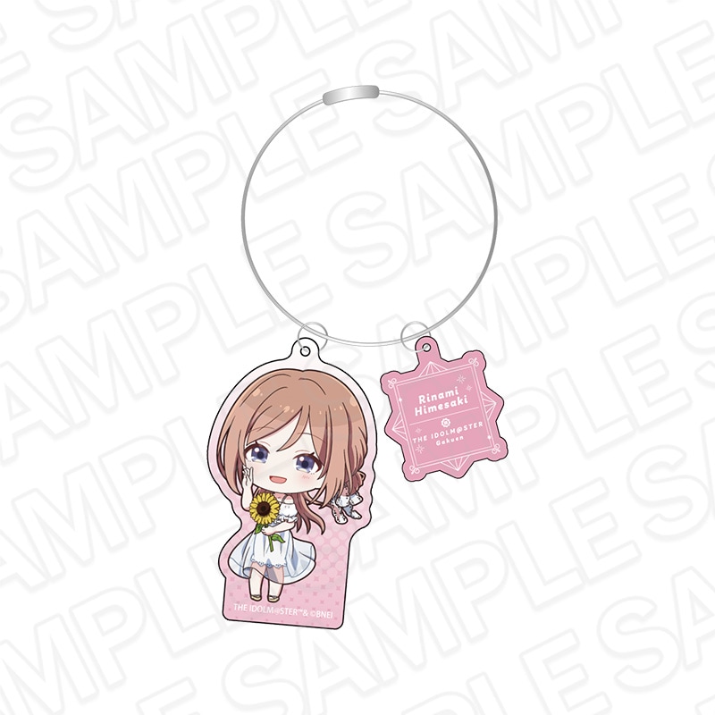 【事後通販】学園アイドルマスター　ワイヤーキーホルダー　姫崎莉波　sunflower ミニキャラ ver.【2025年10月中旬～11月上旬以降順次発送】