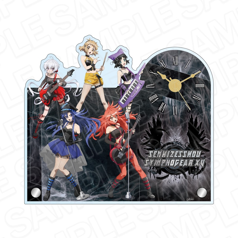 戦姫絶唱シンフォギア　マリア　月読調　雪音クリス　マルイ　非売品　ポストカード 予約受付7/31まで】戦姫絶唱シンフォギアXV アクリルクロック