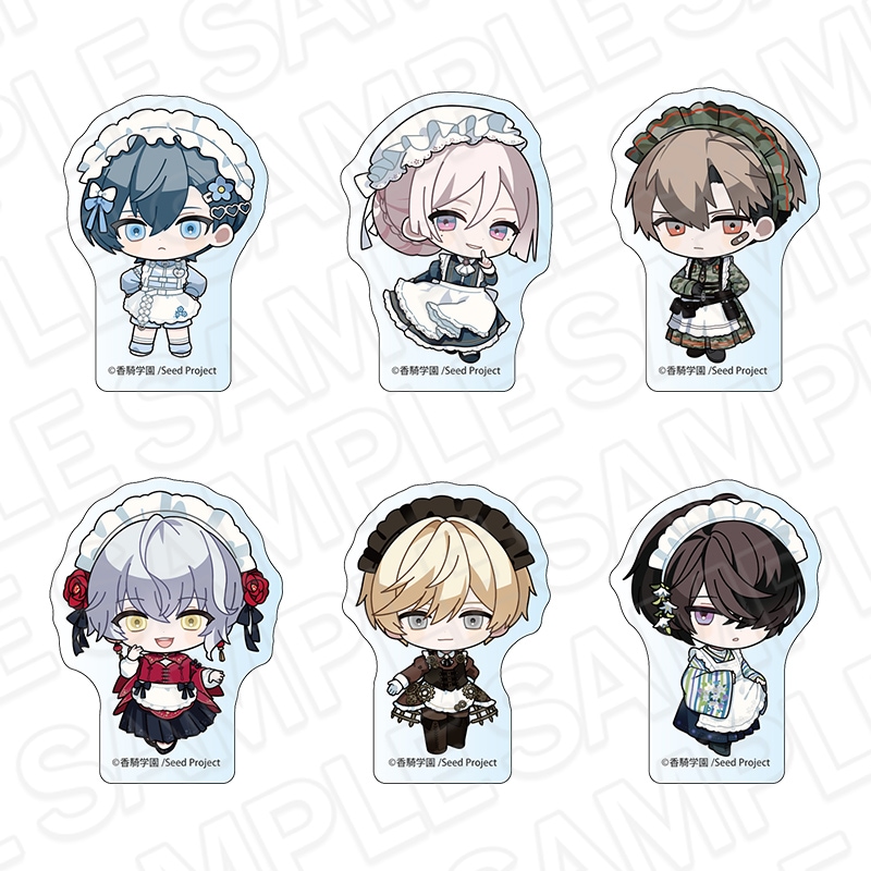 【事後通販】BOYS be MAID!~御曹司メイドボーイ部の日日~ アクリルブロック(ブラインド) メイド服 デフォルメ ver. セット【2025年10月中旬~11月上旬以降順次発送】