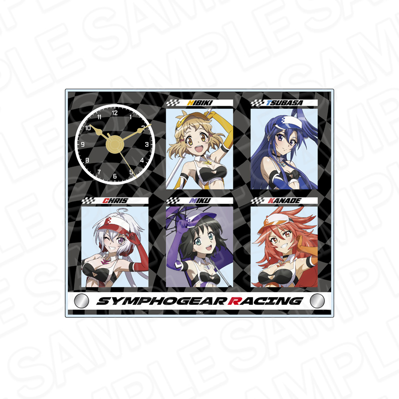 新海天　アクリルクロック 予約受付10/2まで】戦姫絶唱シンフォギアXV ホログラム