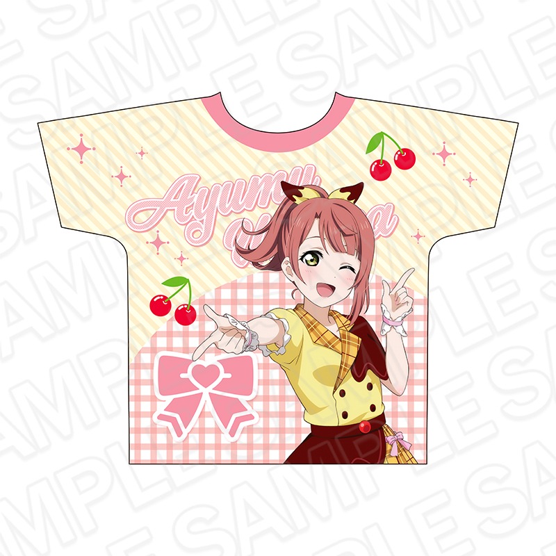 【CAFE事後通販】ラブライブ！虹ヶ咲学園スクールアイドル同好会　フルグラフィックTシャツ　上原歩夢　Cafe party ver.【2026年1月下旬以降順次発送】