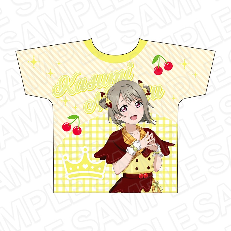 【CAFE事後通販】ラブライブ！虹ヶ咲学園スクールアイドル同好会　フルグラフィックTシャツ　中須かすみ　Cafe party ver.【2026年1月下旬以降順次発送】