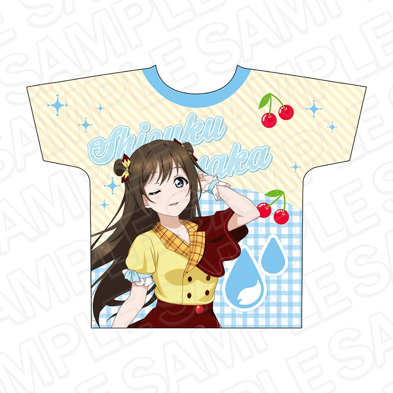 【CAFE事後通販】ラブライブ！虹ヶ咲学園スクールアイドル同好会　フルグラフィックTシャツ　桜坂しずく　Cafe party ver.【2026年1月下旬以降順次発送】