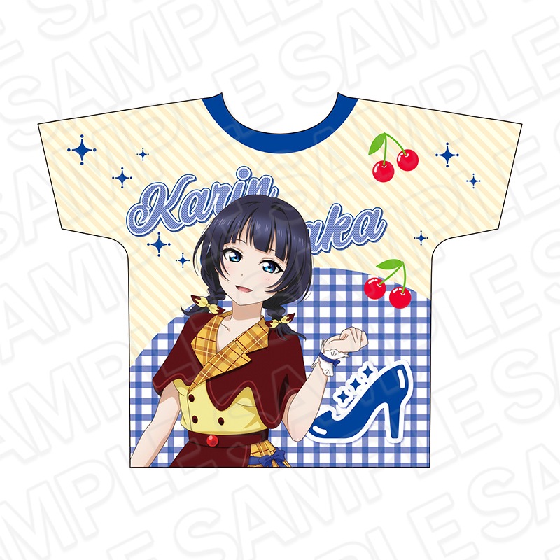 【CAFE事後通販】ラブライブ！虹ヶ咲学園スクールアイドル同好会　フルグラフィックTシャツ　朝香果林　Cafe party ver.【2026年1月下旬以降順次発送】
