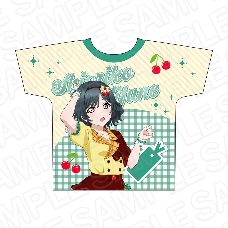 【CAFE事後通販】ラブライブ！虹ヶ咲学園スクールアイドル同好会　フルグラフィックTシャツ　三船栞子　Cafe party ver.【2026年1月下旬以降順次発送】