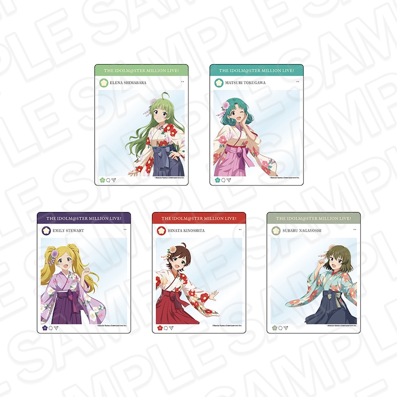 島原エレナ　ミリオンライブ　京まふ　和紙風缶バッジ SNS風クリアスナップ 事後通販】アイドルマスター ミリオンライブ！ SNS風クリア