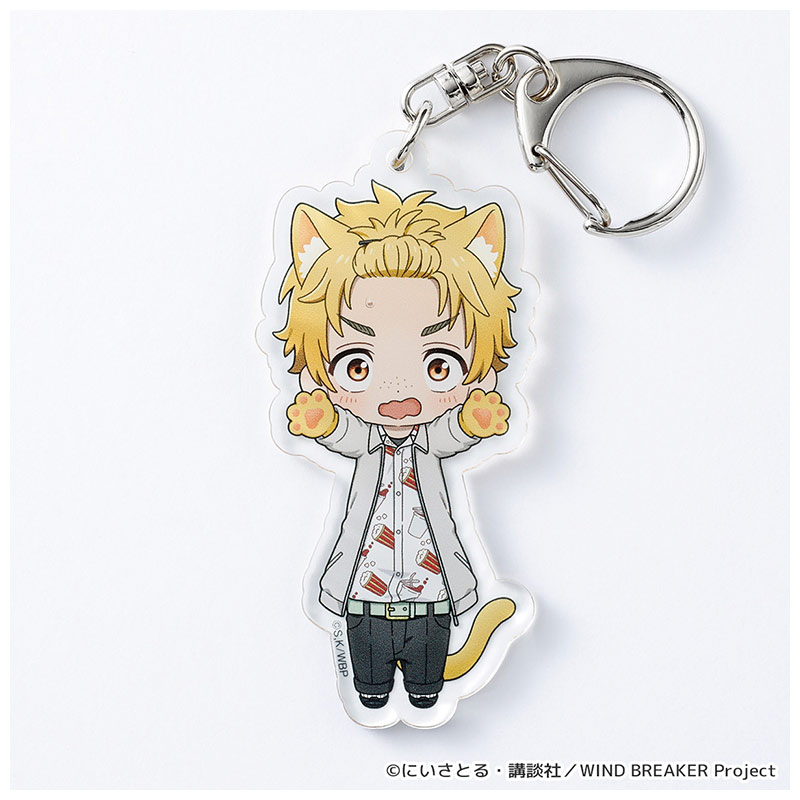 【WIND BREAKER】のび猫アクリルキーホルダー　第2弾（楡井 秋彦） [キャラfab]【ご注文から1～2ヶ月前後でお届け予定】