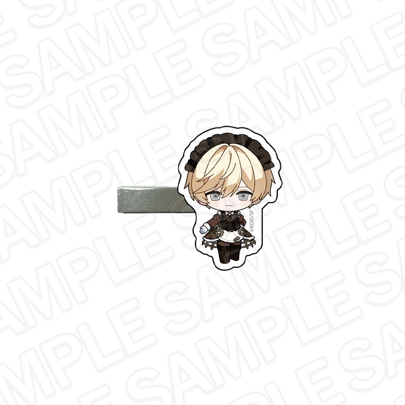 【AGF2025事後通販】BOYS be MAID！～御曹司メイドボーイ部の日日～　アクリルヘアクリップ　エメリ・スノワール　メイド服　デフォルメ ver.【2026年1月下旬～2月中旬以降順次発送】