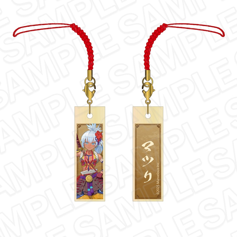 【事後通販】『龍の国 ルーンファクトリー』　木札ストラップ　マツリ【2026年2月上旬～下旬以降順次発送】