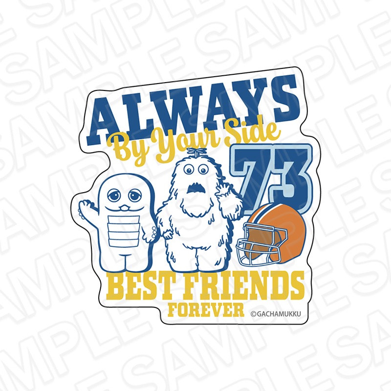 【事後通販】ガチャピン・ムック　ステッカー　BEST FRIENDS FOREVER　college ver.【2026年2月中旬～3月上旬以降順次発送】