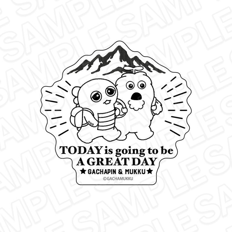 【事後通販】ガチャピン・ムック　ステッカー　GREAT DAY　CAMP ver.【2026年2月中旬～3月上旬以降順次発送】