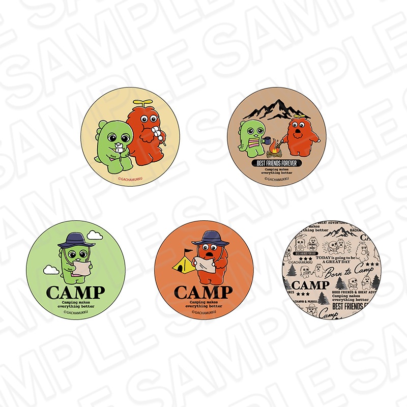 【事後通販】ガチャピン・ムック　カンバッジ(ランダム)　デザインB　セット【2026年2月中旬～3月上旬以降順次発送】