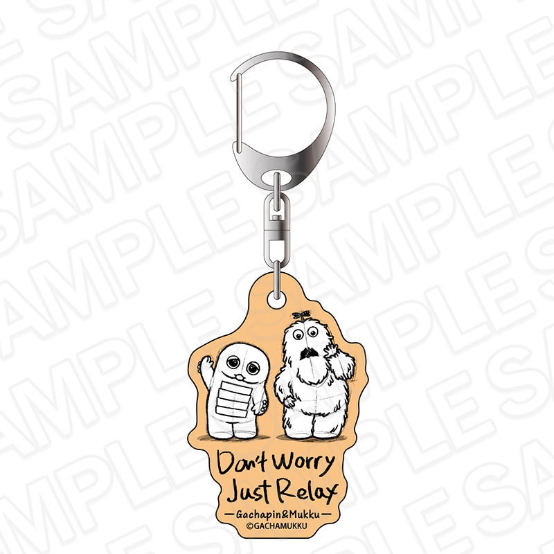 【事後通販】ガチャピン・ムック　ラメアクリルキーホルダー　Don't Worry,Just Relax　college ver.【2026年2月中旬～3月上旬以降順次発送】
