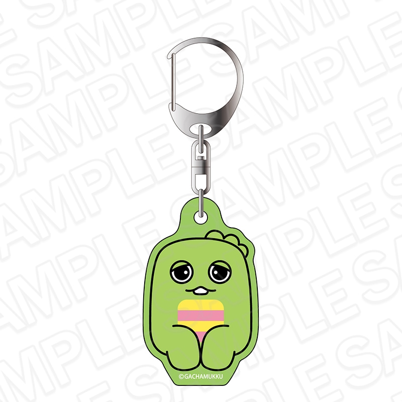 【事後通販】ガチャピン・ムック　ラメアクリルキーホルダー　おすわりさん　ガチャピン【2026年2月中旬～3月上旬以降順次発送】