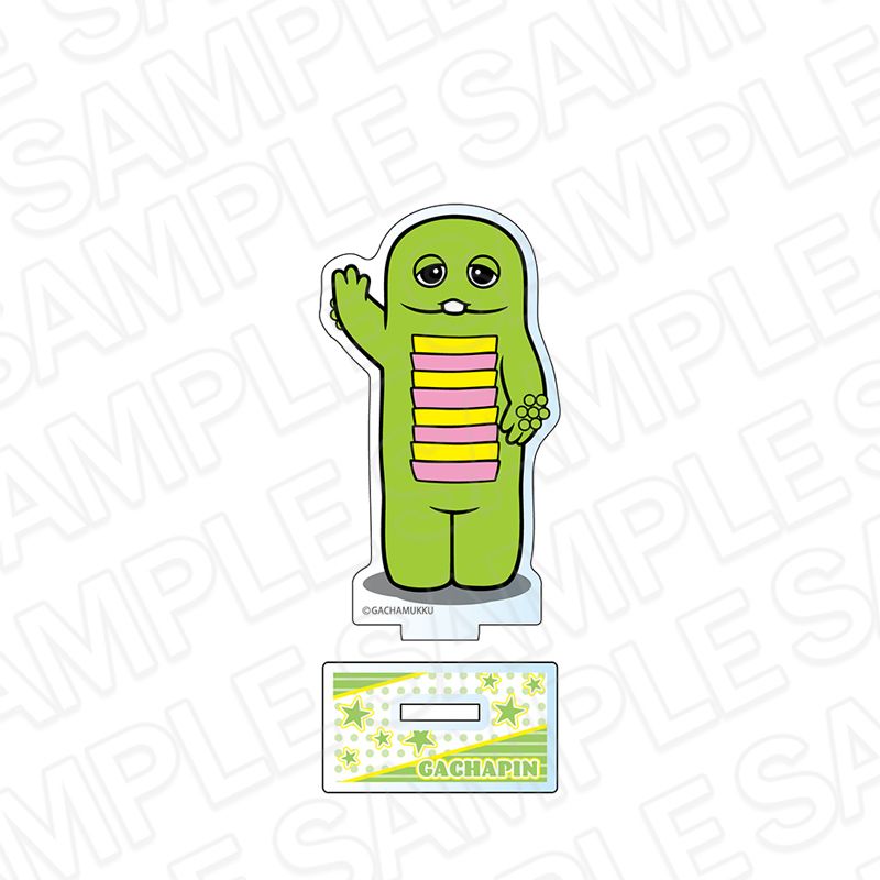 【事後通販】ガチャピン・ムック　アクリルメモスタンド　ガチャピン　college ver.【2026年2月中旬～3月上旬以降順次発送】