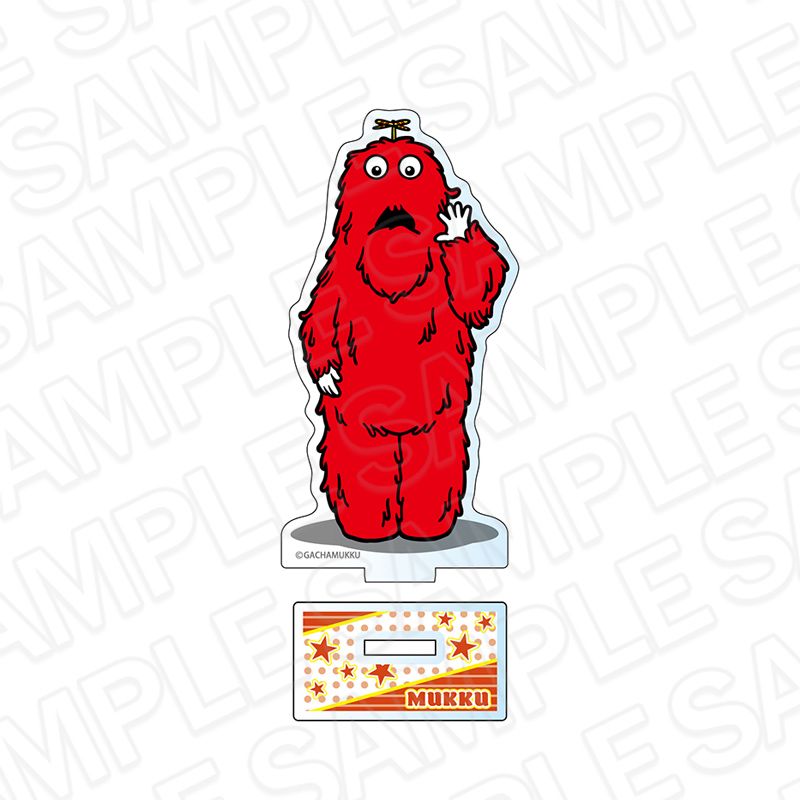 【事後通販】ガチャピン・ムック　アクリルメモスタンド　ムック　college ver.【2026年2月中旬～3月上旬以降順次発送】