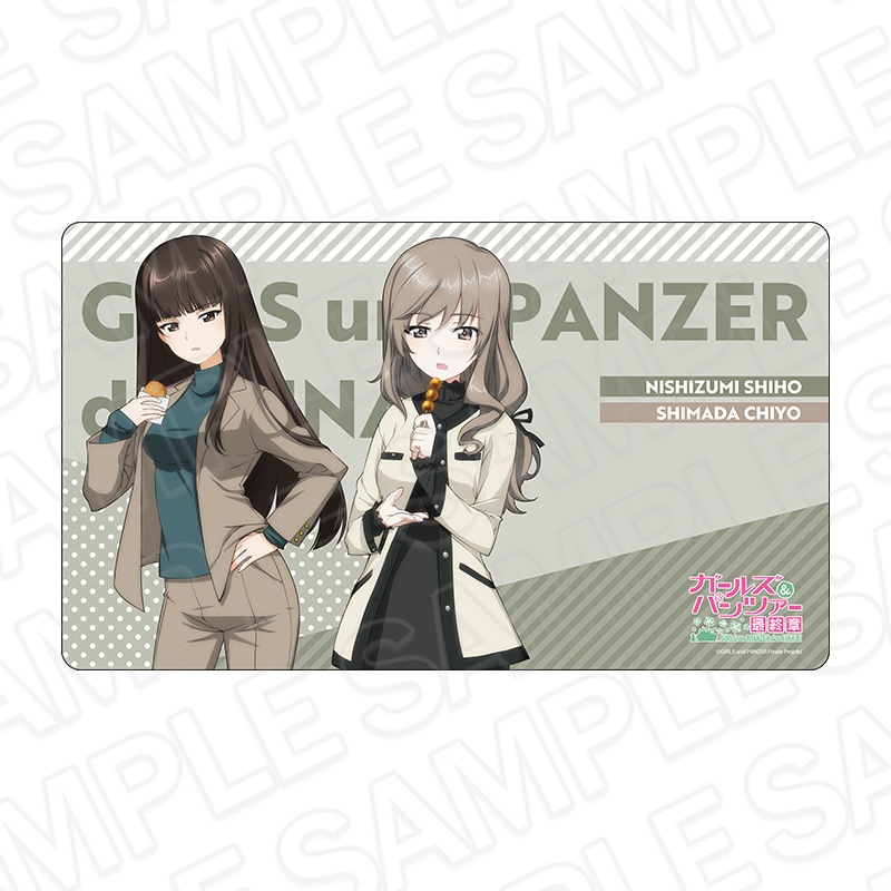 【事後通販】ガールズ＆パンツァー 最終章　ラバーデスクマット　西住 しほ&島田 千代　食べ歩き ver.【2026年2月中旬～3月上旬以降順次発送】