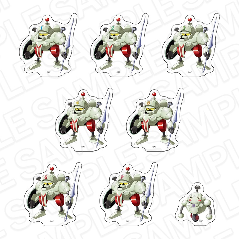 【事後通販】NG騎士ラムネ＆40　ポーン八兄弟ステッカーセット [葦プロダクション] 【2026年2月中旬～3月上旬以降順次発送】