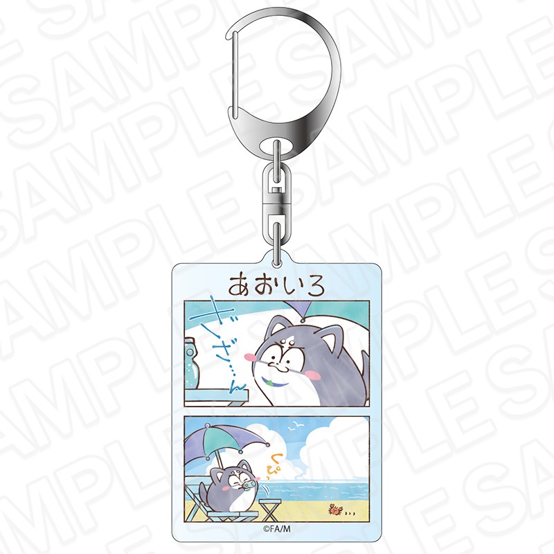 【事後通販】まついぬ　ホログラムキーホルダー　ハスキー　まついぬたいむ ver.【2026年2月中旬～3月上旬以降順次発送】