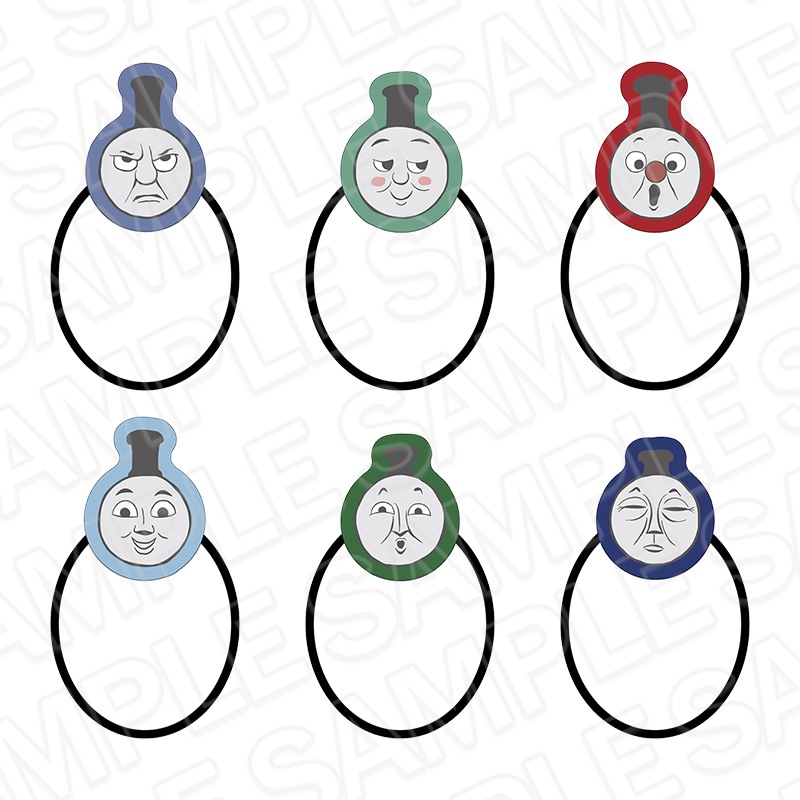 【CAFE STAND／POPUP SHOP事後通販】きかんしゃトーマス　アクリルヘアゴム(ランダム)　OVERWORK SERIES【2026年2月中旬～3月上旬以降順次発送】