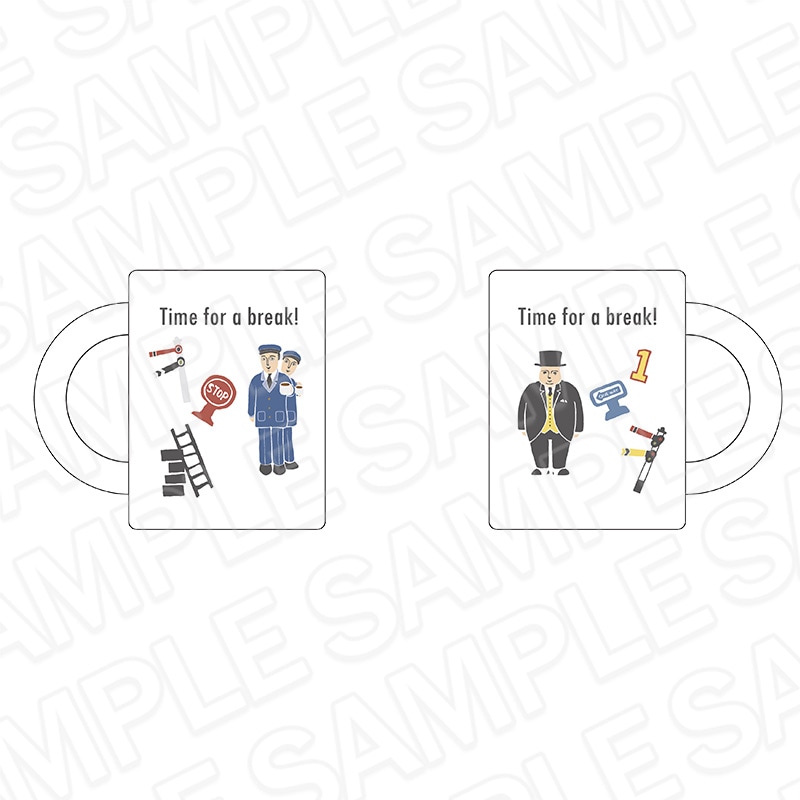 【CAFE STAND／POPUP SHOP事後通販】きかんしゃトーマス　マグカップ　Time for a break!　OVERWORK SERIES【2026年2月中旬～3月上旬以降順次発送】
