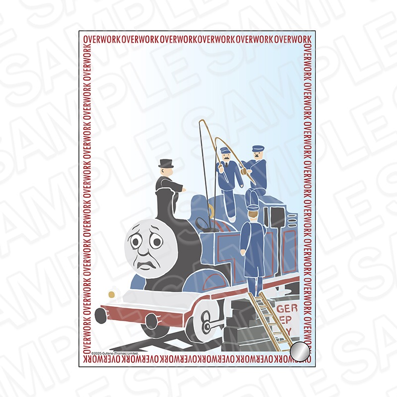 【CAFE STAND／POPUP SHOP事後通販】きかんしゃトーマス　アクリルメモボード　トーマスとさかなつり　OVERWORK SERIES【2026年2月中旬～3月上旬以降順次発送】