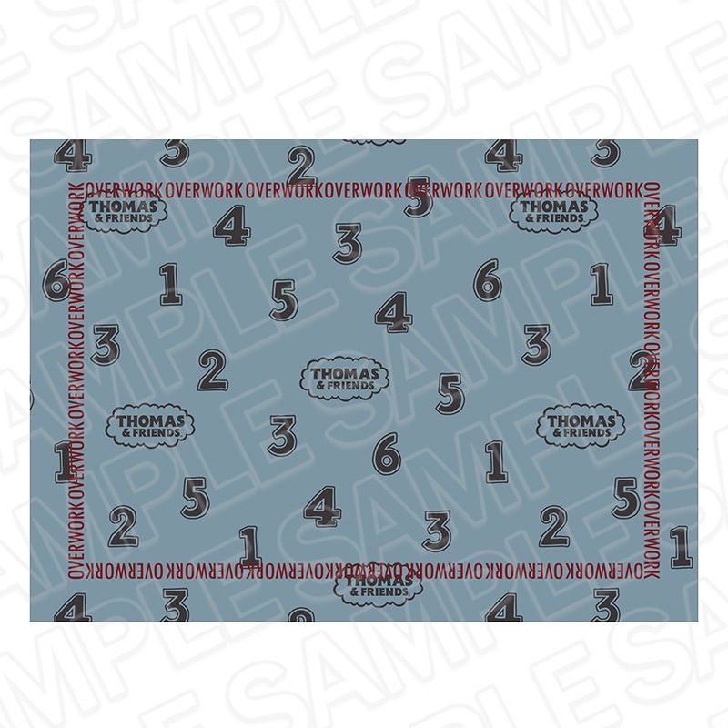【CAFE STAND／POPUP SHOP事後通販】きかんしゃトーマス　ブランケット　車体番号　OVERWORK SERIES【2026年2月中旬～3月上旬以降順次発送】