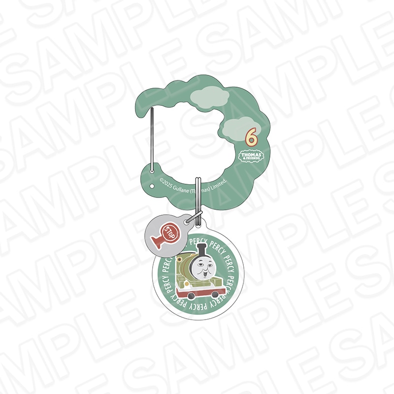 【CAFE STAND／POPUP SHOP事後通販】きかんしゃトーマス　アクリルカラビナ　パーシー　OVERWORK SERIES【2026年2月中旬～3月上旬以降順次発送】