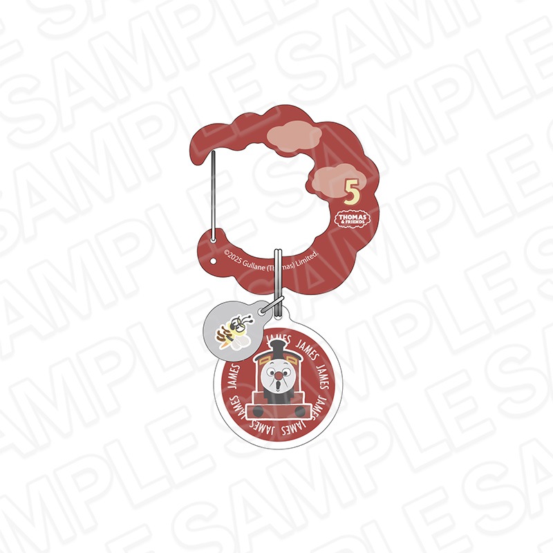 【CAFE STAND／POPUP SHOP事後通販】きかんしゃトーマス　アクリルカラビナ　ジェームス　OVERWORK SERIES【2026年2月中旬～3月上旬以降順次発送】