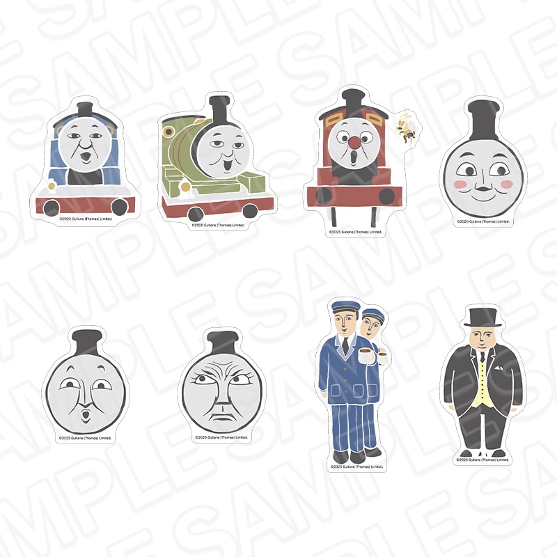 【CAFE STAND／POPUP SHOP事後通販】きかんしゃトーマス　ダイカットシール(ランダム)　OVERWORK SERIES【2026年2月中旬～3月上旬以降順次発送】