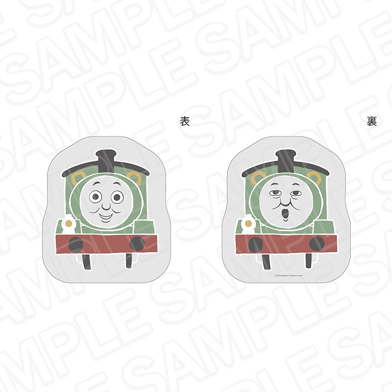 【CAFE STAND／POPUP SHOP事後通販】きかんしゃトーマス　ダイカットクッション　パーシー　OVERWORK SERIES【2026年2月中旬～3月上旬以降順次発送】