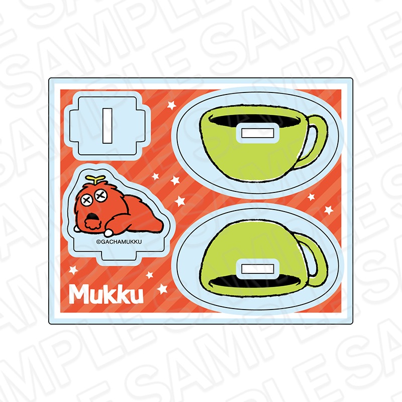 【CAFE STAND事後通販】ガチャピン・ムック　ゆらゆらアクリルスタンド　ムック(コーヒーカップ)　COFFEE ver.【2026年3月下旬～4月中旬以降順次発送】