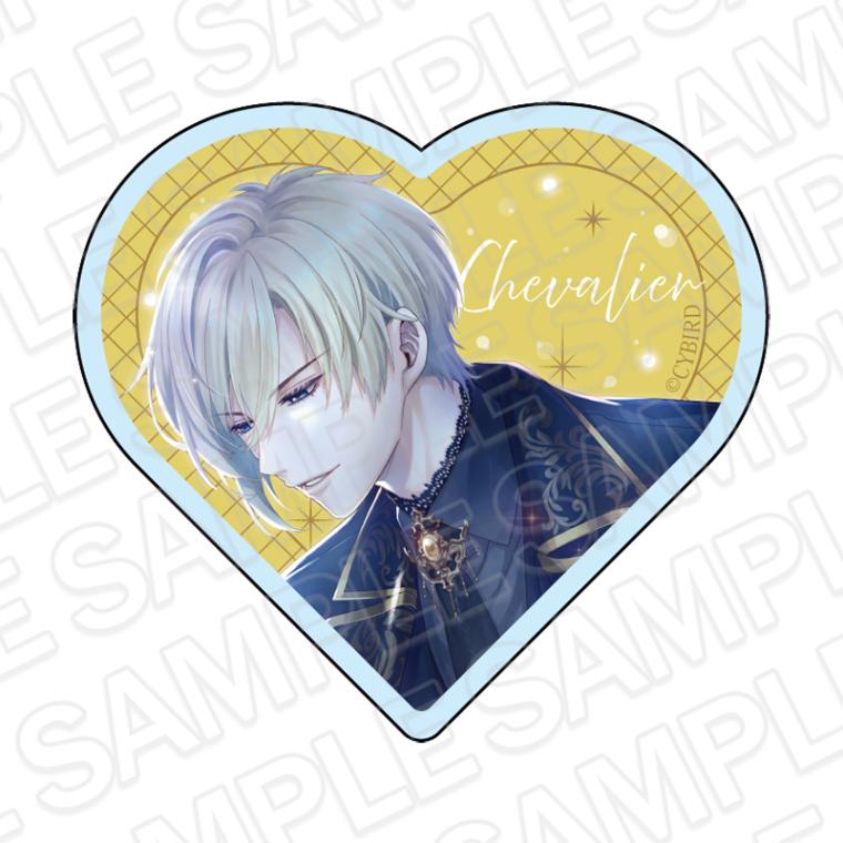 【CYBIRD SHOP事後通販】イケメン王子 美女と野獣の最後の恋　ハート型アクリルブロック　シュヴァリエ＝ミシェーレ　2025 Winter ver.【2026年3月中旬～4月上旬以降順次発送】