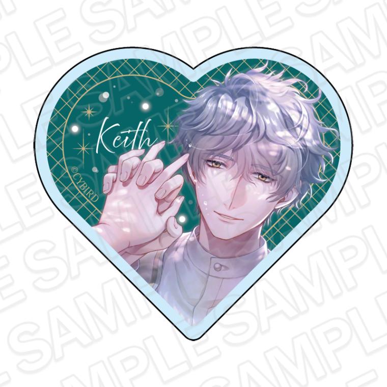 【CYBIRD SHOP事後通販】イケメン王子 美女と野獣の最後の恋　ハート型アクリルブロック　キース＝ハウエル　2025 Winter ver.【2026年3月中旬～4月上旬以降順次発送】