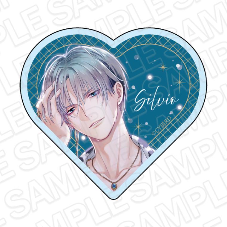 【CYBIRD SHOP事後通販】イケメン王子 美女と野獣の最後の恋　ハート型アクリルブロック　シルヴィオ＝リッチ　2025 Winter ver.【2026年3月中旬～4月上旬以降順次発送】