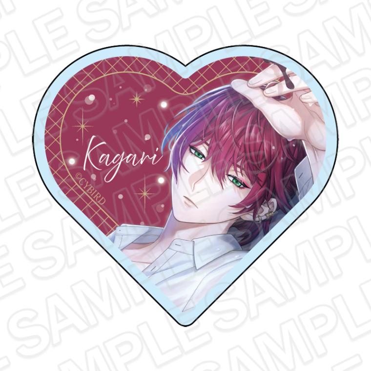 【CYBIRD SHOP事後通販】イケメン王子 美女と野獣の最後の恋　ハート型アクリルブロック　カガリ＝アマガセ　2025 Winter ver.【2026年3月中旬～4月上旬以降順次発送】