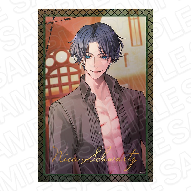 【CYBIRD SHOP事後通販】イケメンヴィラン 闇夜にひらく悪の恋　デカブロマイド Dark ver. ニカ【2026年3月中旬～4月上旬以降順次発送】