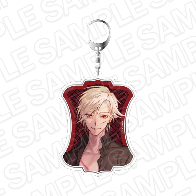 【CYBIRD SHOP事後通販】イケメンヴィラン 闇夜にひらく悪の恋　ホロデカアクリルキーホルダー Dark ver. ウィリアム【2026年3月中旬～4月上旬以降順次発送】