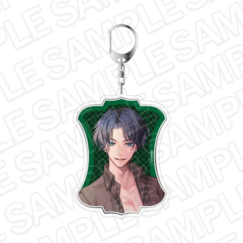 【CYBIRD SHOP事後通販】イケメンヴィラン 闇夜にひらく悪の恋　ホロデカアクリルキーホルダー Dark ver. ニカ【2026年3月中旬～4月上旬以降順次発送】