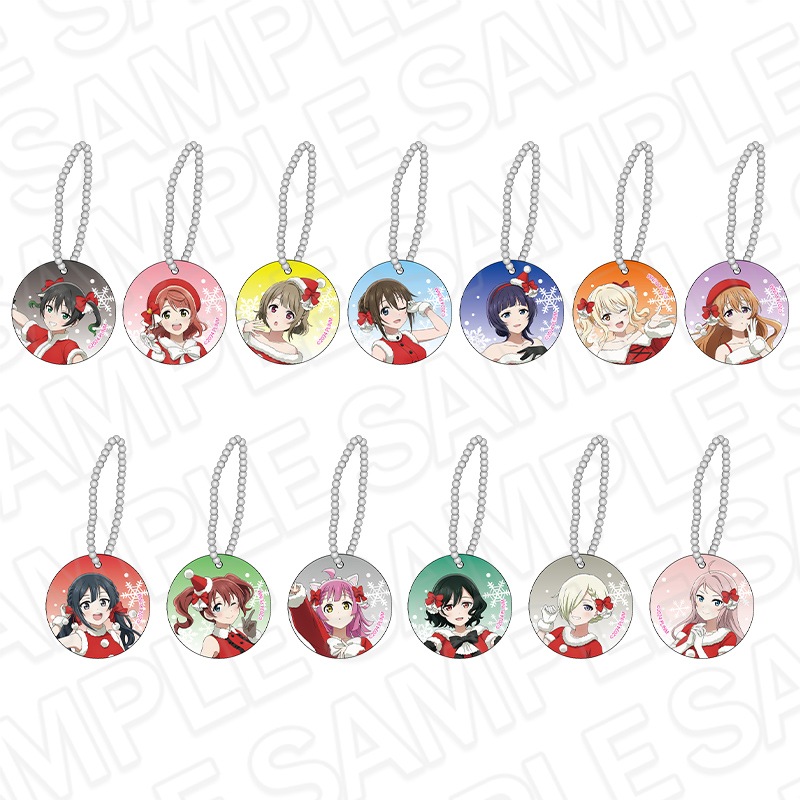 【事後通販】ラブライブ！虹ヶ咲学園スクールアイドル同好会　アクリルミニチャーム　サンタ風衣装 ver.　セット【2026年3月中旬～4月上旬以降順次発送】