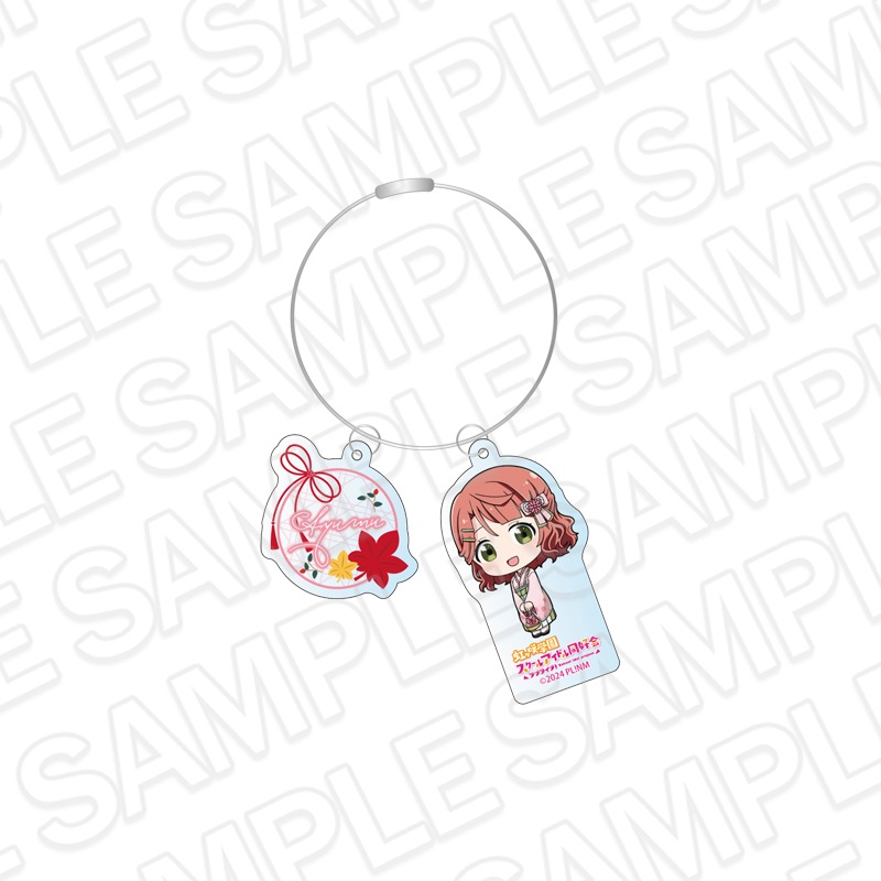【事後通販】ラブライブ！虹ヶ咲学園スクールアイドル同好会　ワイヤーキーホルダー　上原歩夢　秋袴　デフォルメ ver.【2026年3月中旬～4月上旬以降順次発送】