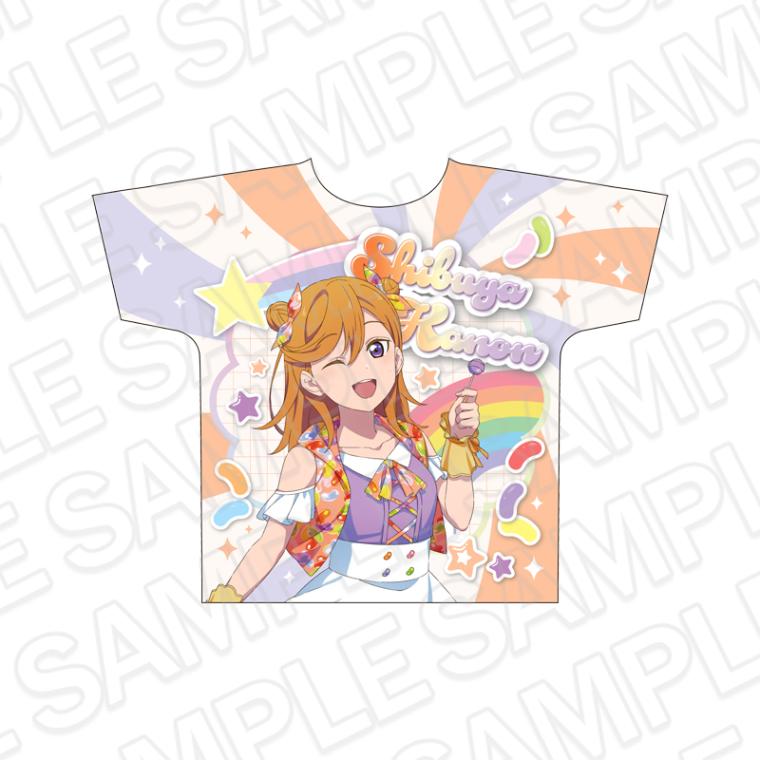 【CAFE事後通販】ラブライブ！スーパースター!!　フルグラフィックTシャツ　澁谷かのん　Cafe party ver.【2026年4月下旬～5月中旬以降順次発送】