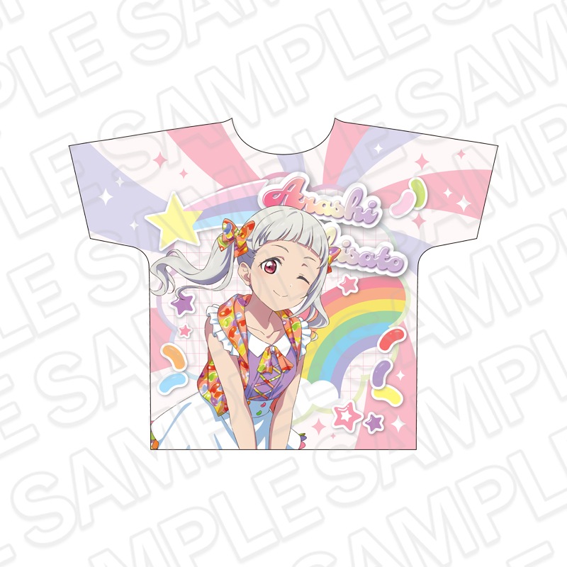 【CAFE事後通販】ラブライブ！スーパースター!!　フルグラフィックTシャツ　嵐 千砂都　Cafe party ver.【2026年4月下旬～5月中旬以降順次発送】