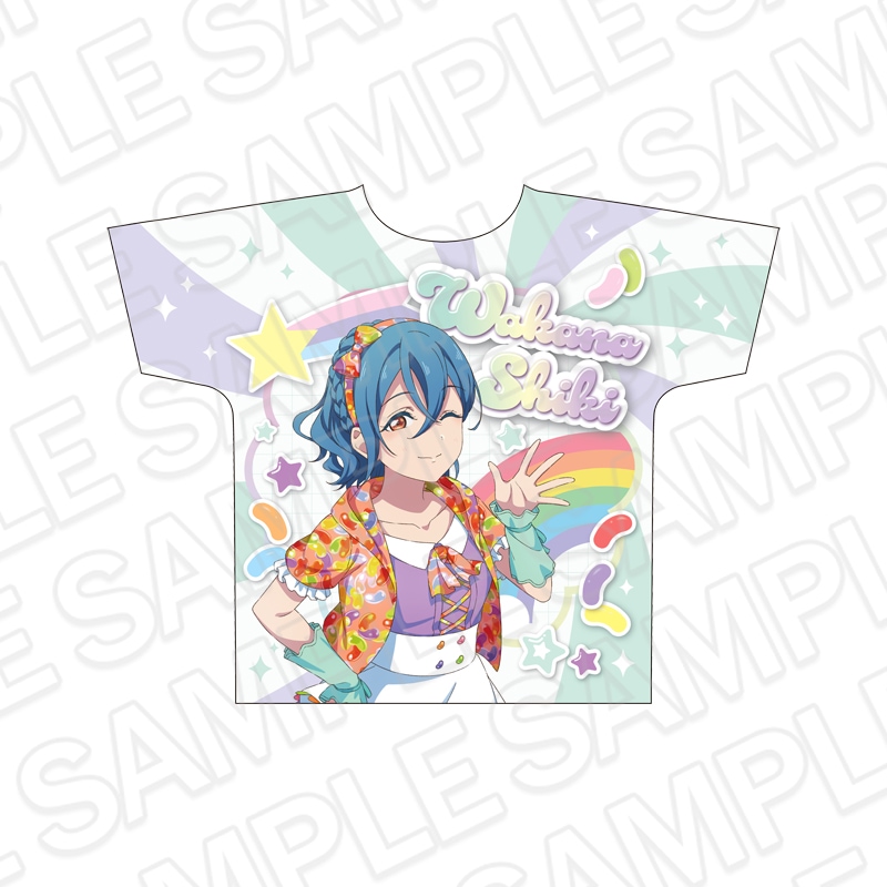 【CAFE事後通販】ラブライブ！スーパースター!!　フルグラフィックTシャツ　若菜四季　Cafe party ver.【2026年4月下旬～5月中旬以降順次発送】