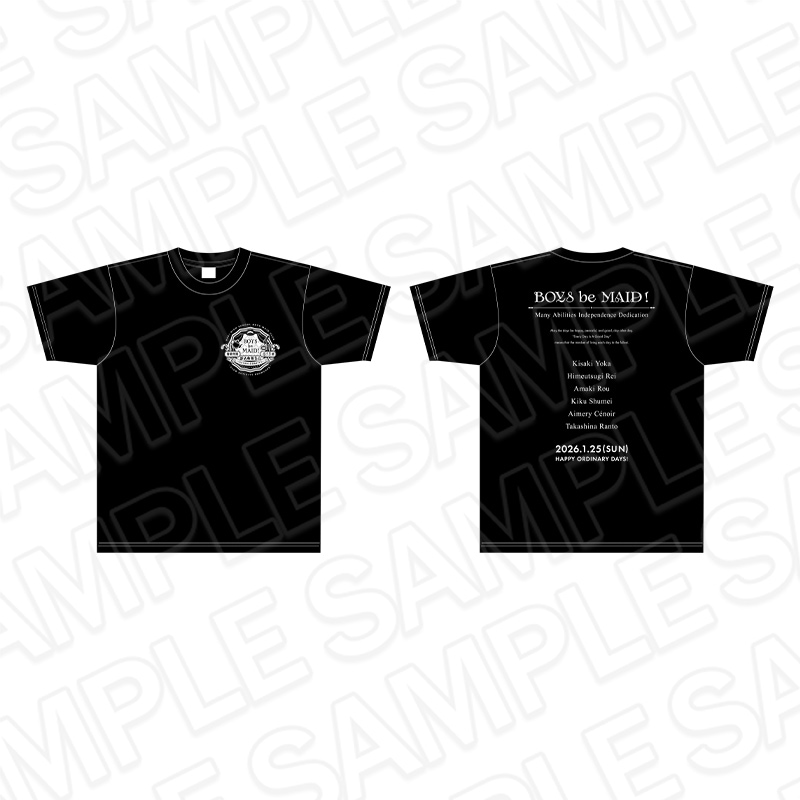 【事後通販】BOYS be MAID！～御曹司メイドボーイ部の日日～　Tシャツ　部活動報告会 ver.【2026年4月中旬～5月中旬以降順次発送】
