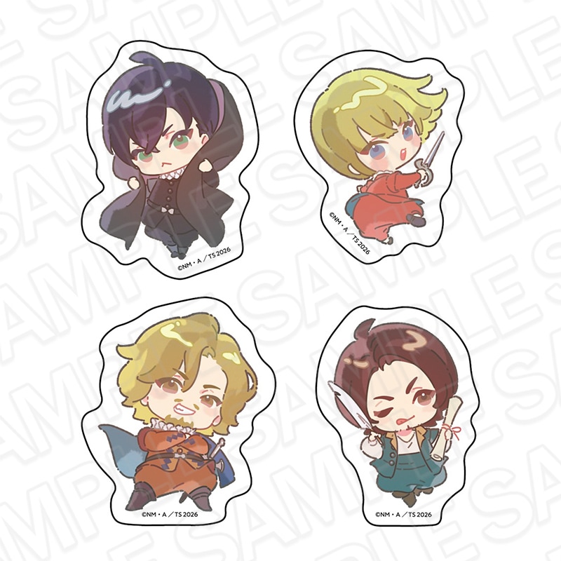 【THEキャラSHOP/CAFE STAND事後通販】創刊30周年記念「Charaレーベル展」　ステッカーセット　「FLESH＆BLOOD」B [株式会社徳間書店]【2026年6月上旬～下旬以降順次発送】